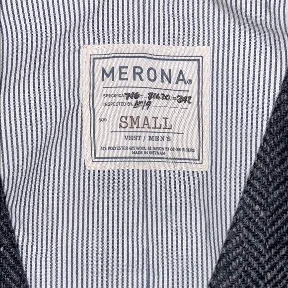 J.Crew Dark Gray Herringbone Vest - Picture 2 of 5